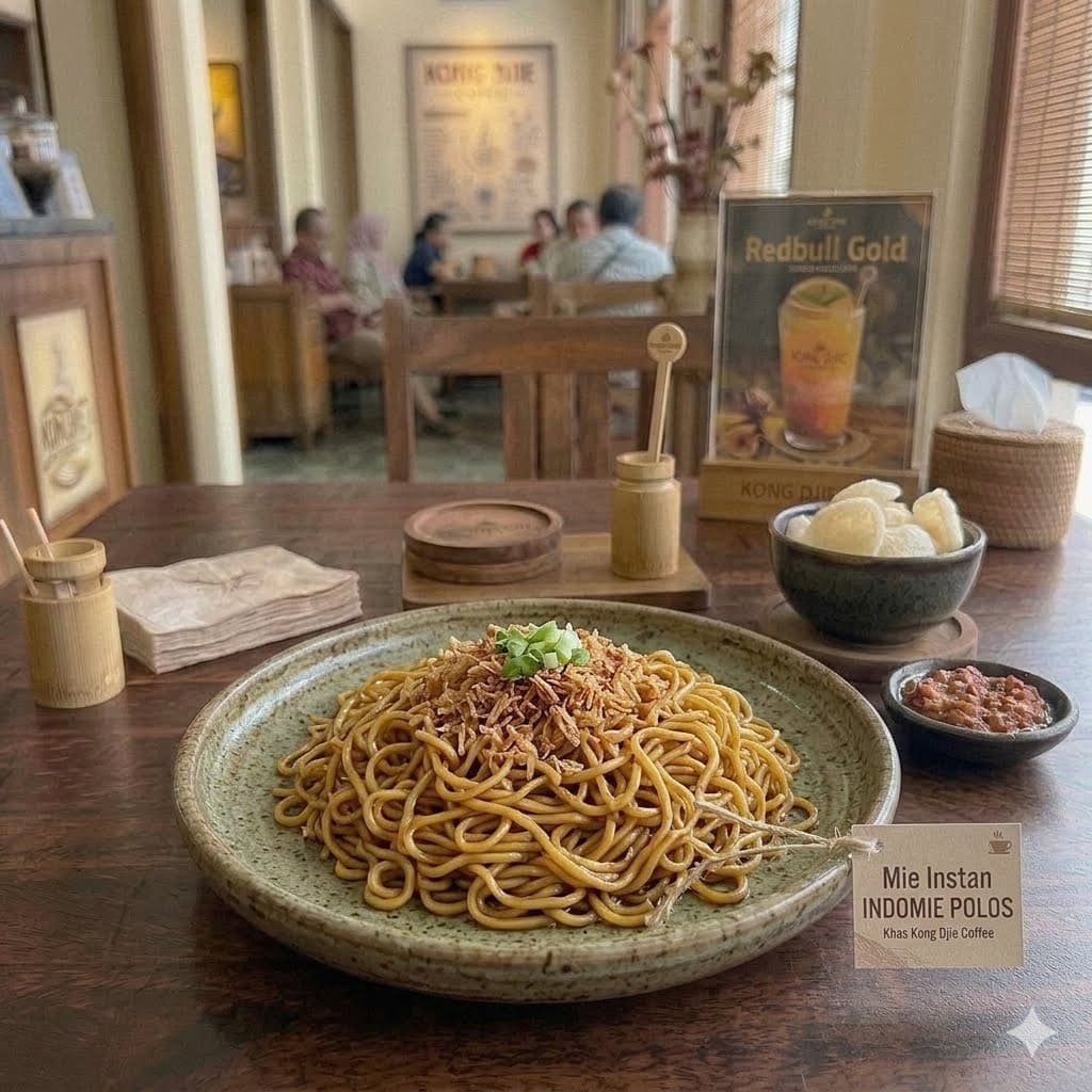 INDOMIE POLOS Kedai Kopi Kong Djie